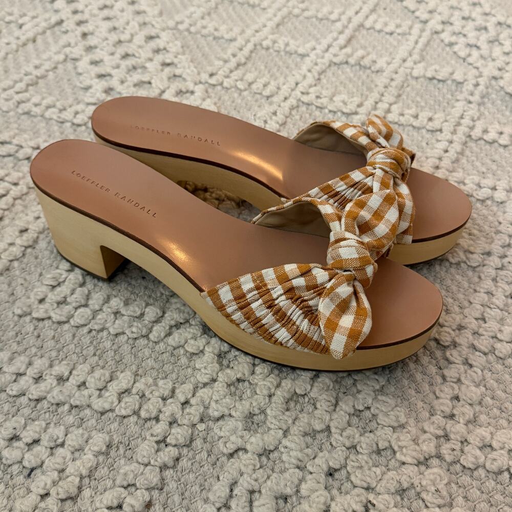Loeffler Randall Regina Clog Slides Size 10